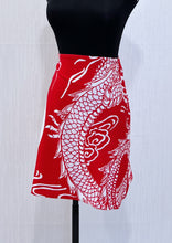 Load image into Gallery viewer, Chinese Slit A-line Skirt (Red/White)
