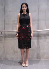 Load image into Gallery viewer, Laser Cut Ikat Skirt
