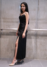 Load image into Gallery viewer, Slit Maxi Silk Dress
