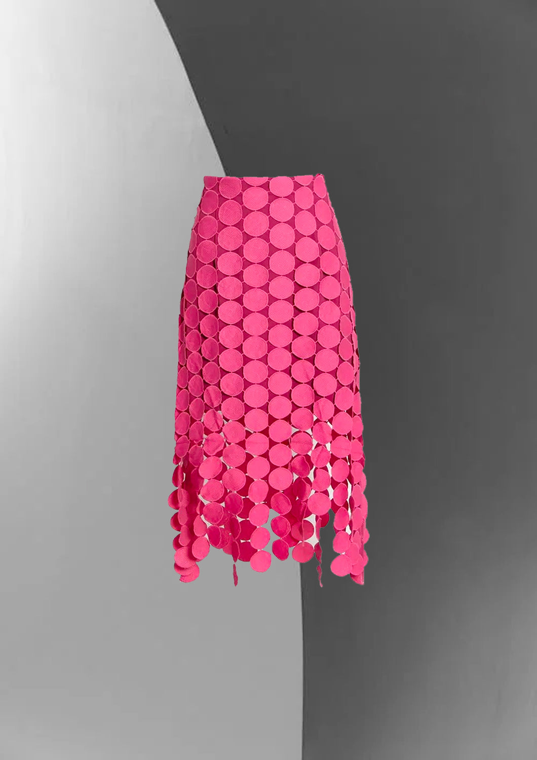 Laser Cut Skirt (Fuschia)