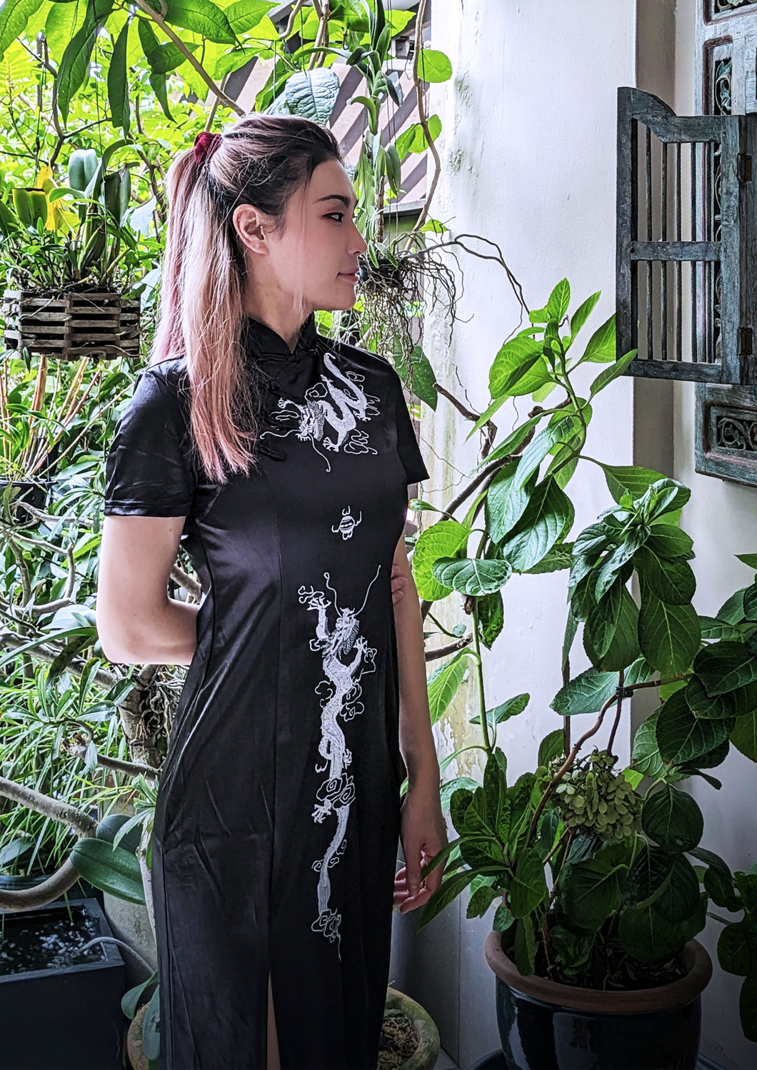 Dragon Cheongsam with Slits