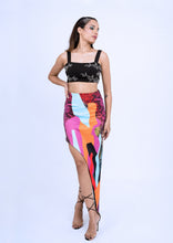 Load image into Gallery viewer, Asymmetrical Hem Cameo Skirt
