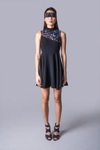 Load image into Gallery viewer, Mandarin Collar Skater Dress
