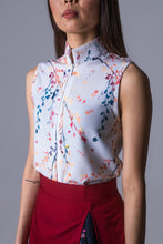 Load image into Gallery viewer, Mandarin Collar Open Ended Zipper Top
