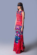 Load image into Gallery viewer, Jersey Printed Dress with Grommets
