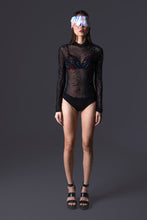 Load image into Gallery viewer, Swarovski Embellished Mesh Bodysuit
